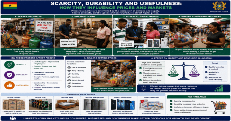 Factors That Affect Pricing In The Economy for SHS 1 Economics – Educational Illustration