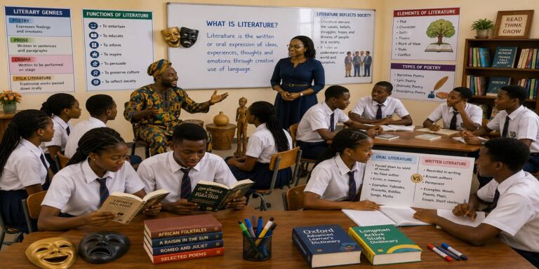 Definition, Introduction and Application of Basic Concept of Literature for SHS 1 Literature-in-English – Educational Illustration