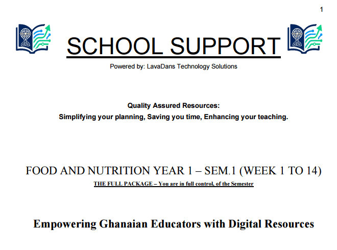 FOOD & NUTRITION YEAR 1 SEMESTER 1 THUMBNAIL