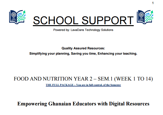 FOOD & NUTRITION YEAR 2 SEMESTER 1 THUMBNAIL